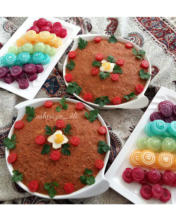 انواع تزیین غذا و سفره آرایی