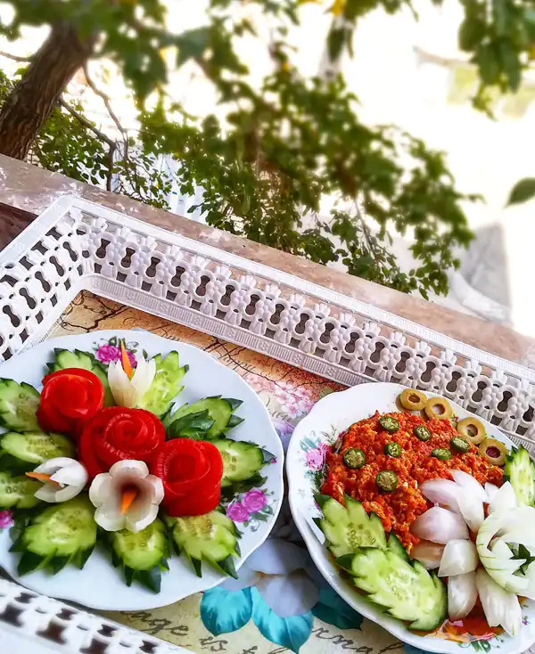 انواع تزیین غذا و سفره آرایی