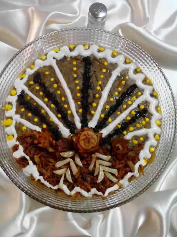 ایده برای تزیین آش رشته