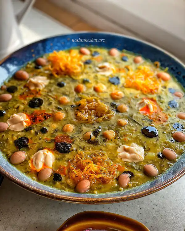 ایده برای تزیین آش رشته