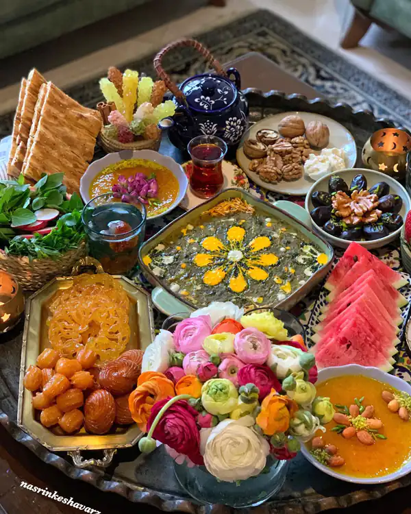 ایده برای تزیین آش رشته