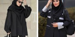 مدل مانتو دانشجویی کوتاه برای دوستداران طرح های ساده