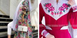 مدل مانتو گلدار شیک برای مراسم و مهمانی های خاص