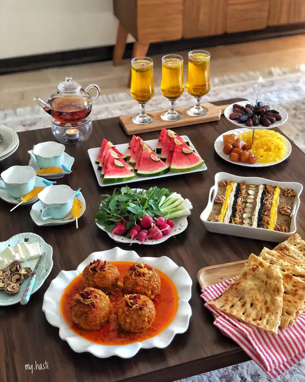 اصول چیدمان میز شام