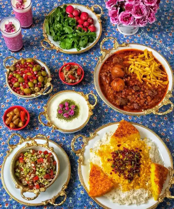 اصول چیدمان میز شام