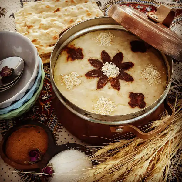 تزیین حلیم گندم