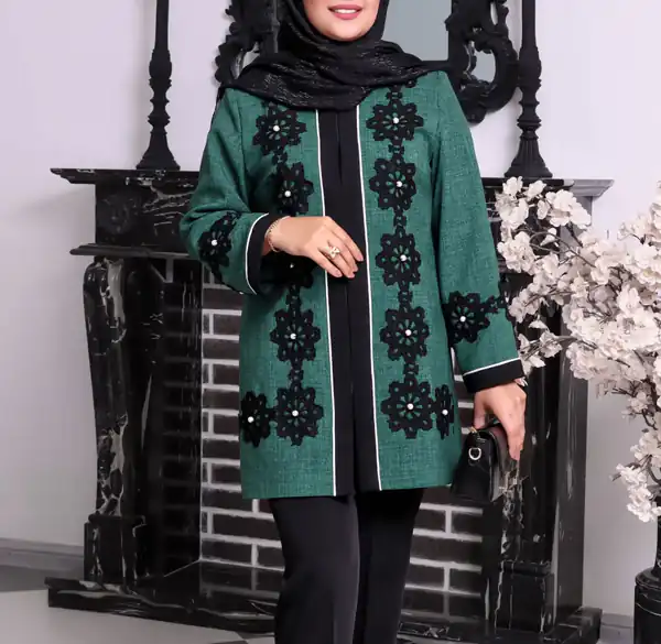 مدل مانتو بدون دکمه برای عید