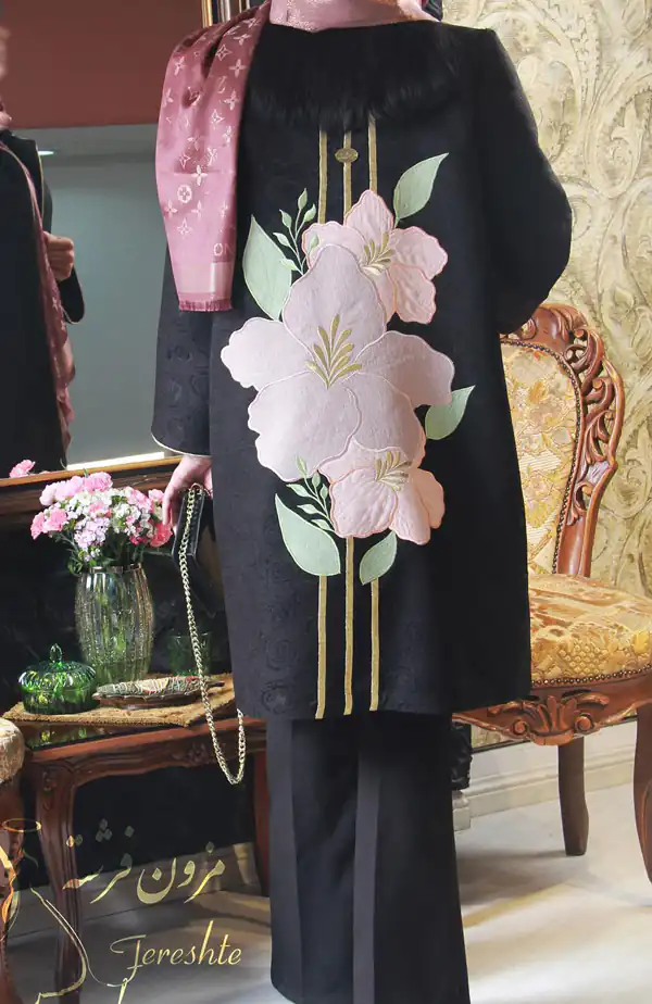 مدل مانتو ژاکارد کوتاه
