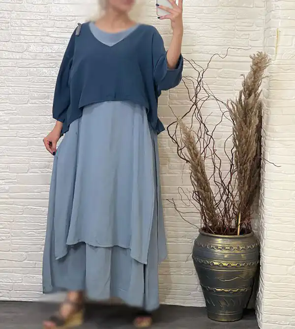 مدل مانتو ۱۴۰۴ برای افراد چاق