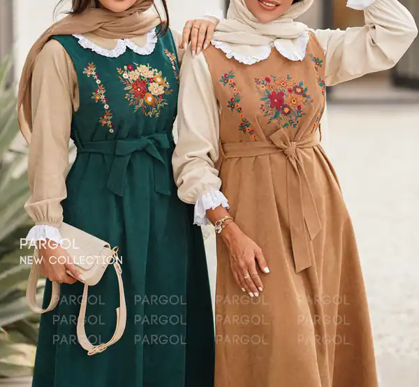 مدل مانتو گلدوزی شده زنانه
