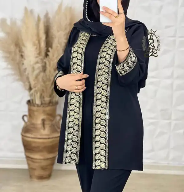 مدل مانتو کوتاه جلو باز