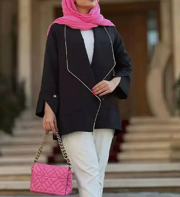 مدل مانتو کوتاه جلو باز