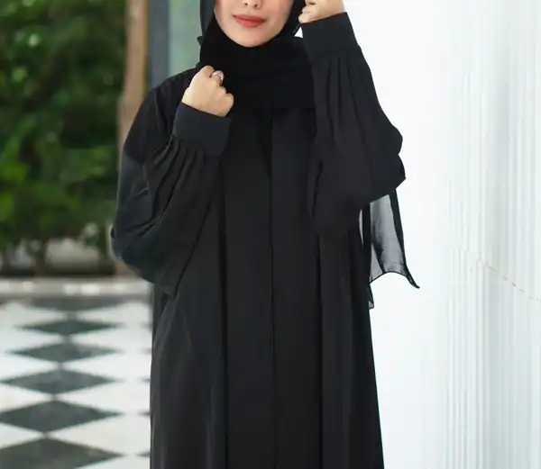 مدل مانتو بلند مشکی