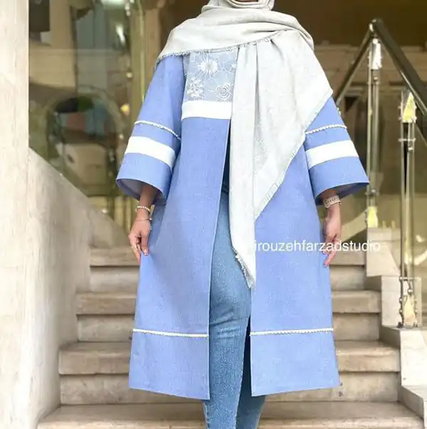 مدل مانتو بلند تا زانو
