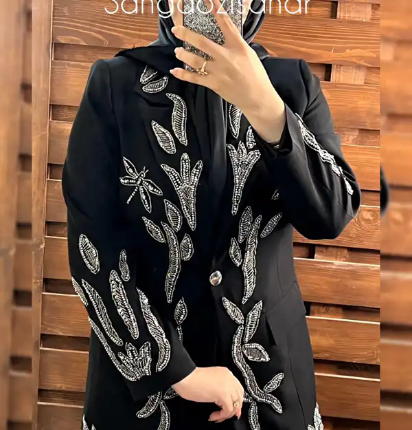 مدل مانتو جواهر دوزی شده