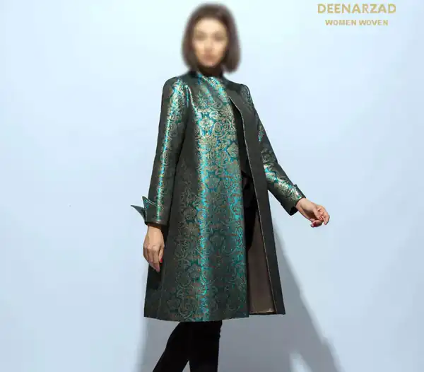 مدل مانتو ژاکارد بلند