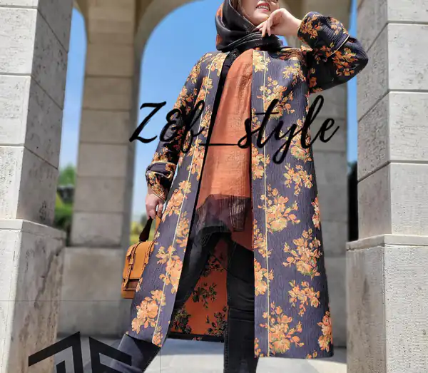 مدل مانتو ژاکارد بلند