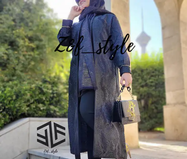مدل مانتو ژاکارد بلند