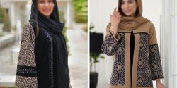 شیک ترین مدل مانتو ترکیبی با طرح های ساده مزونی