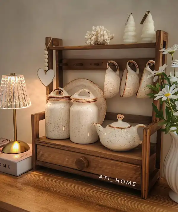 تزیین روی کابینت آشپزخانه