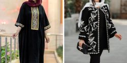 مدل مانتو خامه دوزی شده برای دوستداران طرح های ساده