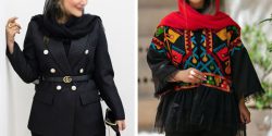 مدل مانتو مزونی مشکی با طرح های مجلسی و سنتی