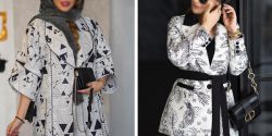 مدل مانتو ساده با پارچه ژاکارد برای مهمانی و مراسم های خاص