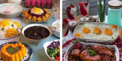 عکس از میز شام مهمانی برای ایده + میز شام ساده و شیک