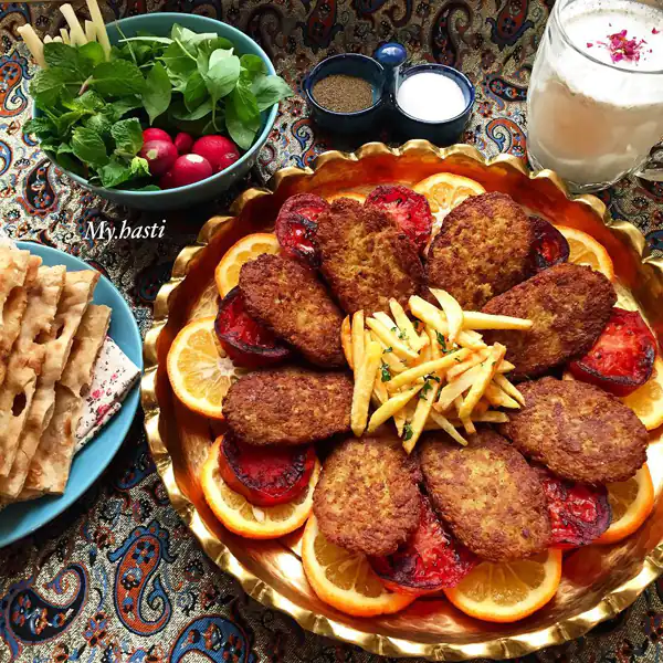 عکس میز شام ساده
