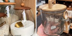 مدل بانکه شیشه ای درب چوبی + بانکه شیشه ای بزرگ