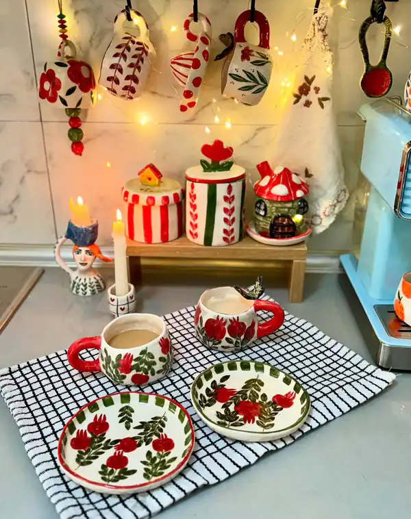 مدل چیدمان روی کابینت