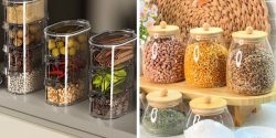مدل جا ادویه ای داخل کابینت با طرح های ساده و شیک
