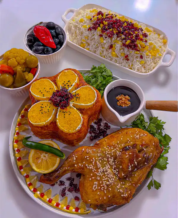 مدل تزیین غذا و سفره