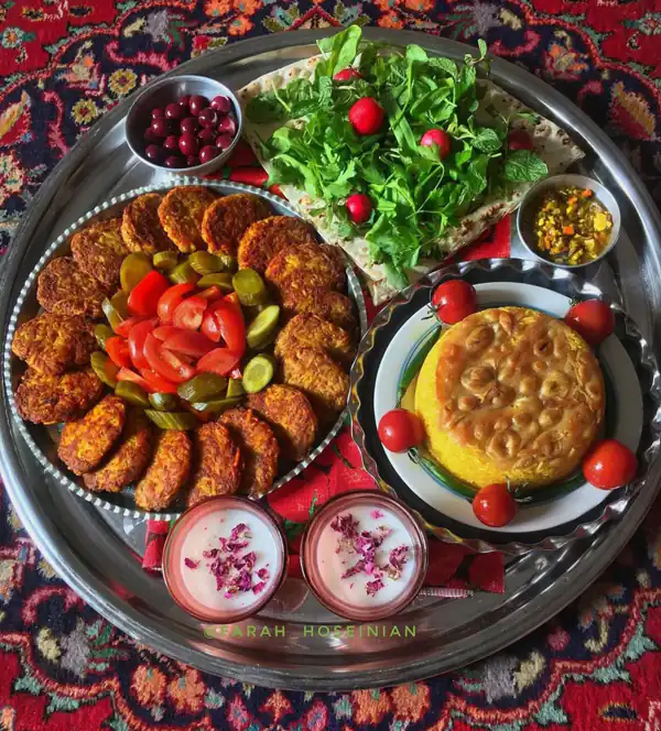 مدل تزیین غذا و سفره
