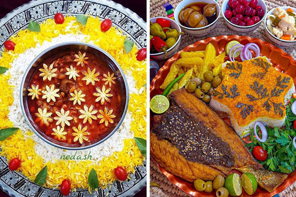 سفره شام مجلسی تزیین سفره غذا برای مهمان تزیین مرغ برای سفره شام سفره شام لاکچری کانال تزیین سفره غذا عکس سفره شام مهمانی