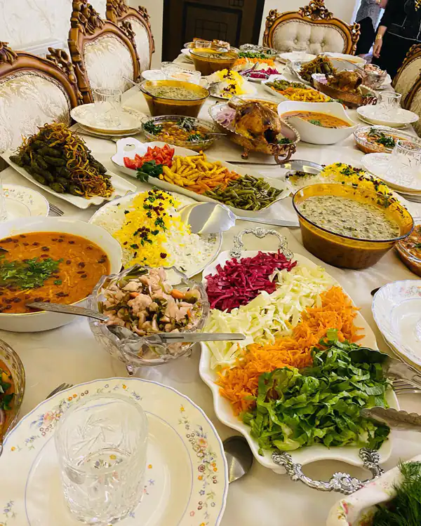 سفره آرایی شام ایرانی