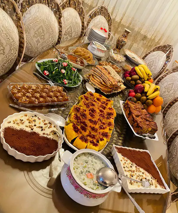 سفره آرایی شام ایرانی