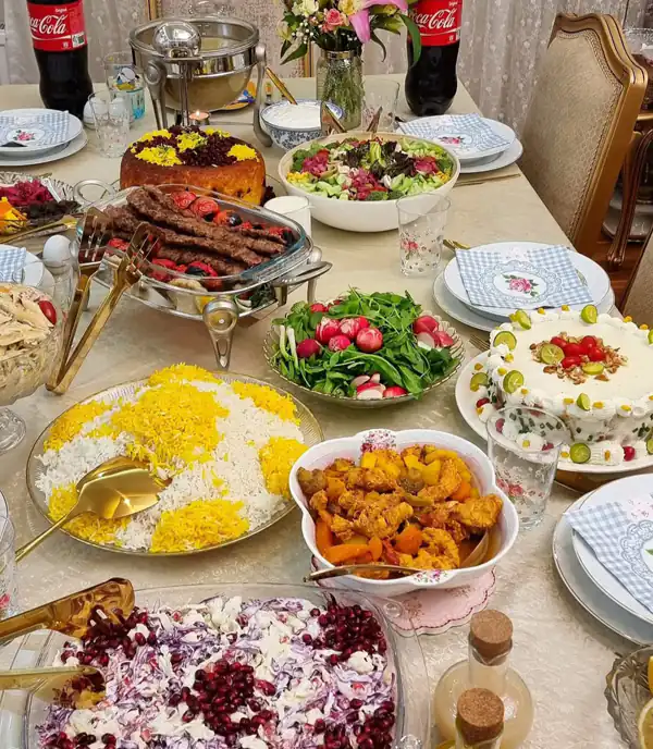 سفره آرایی شام ایرانی