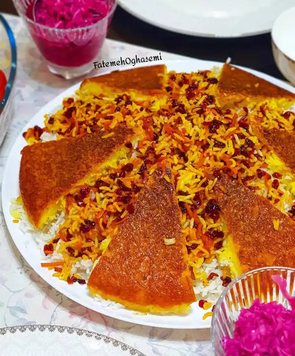 تزیین انواع برنج مجلسی