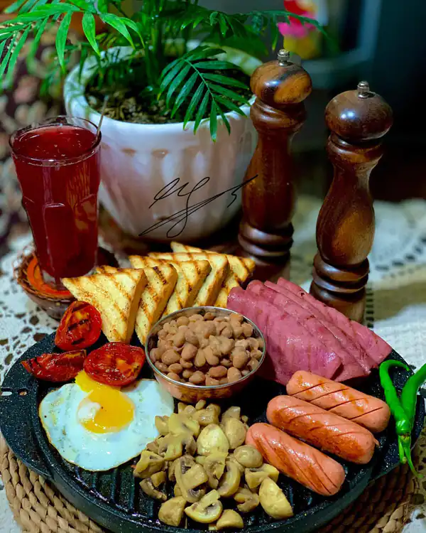 تزیین صبحانه انگلیسی