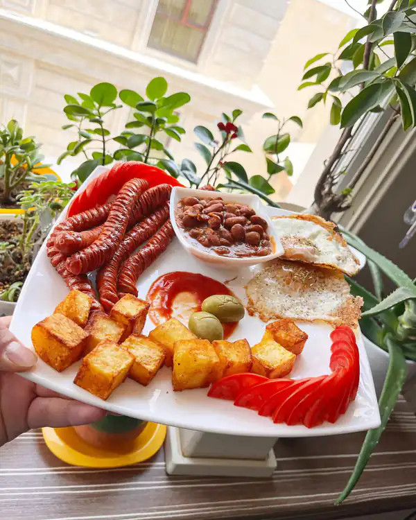 تزیین صبحانه انگلیسی