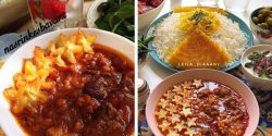 تزیین خورشت قیمه مجلسی برای میز شام با ایده های ساده