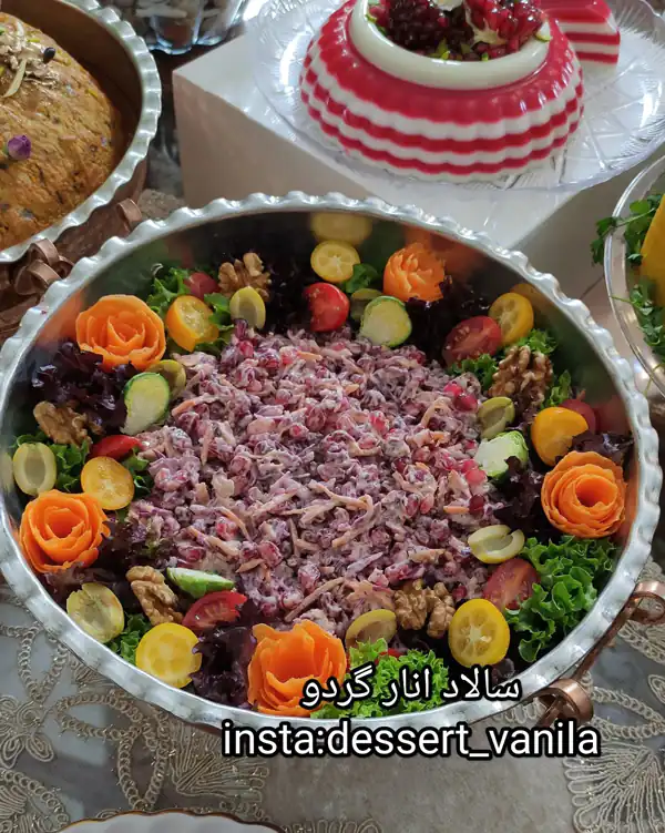 آموزش سفره آرایی سالاد
