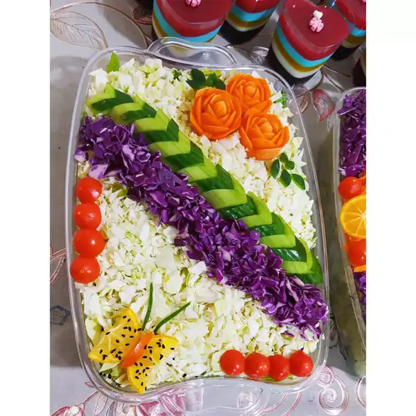 آموزش سفره آرایی سالاد