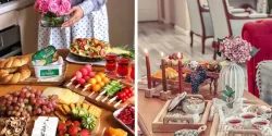 عکس میز عصرانه برای ایده چیدمان و تزئین + میز عصرانه ساده
