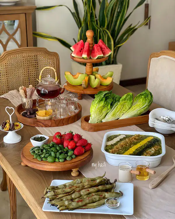 عکس میز عصرانه