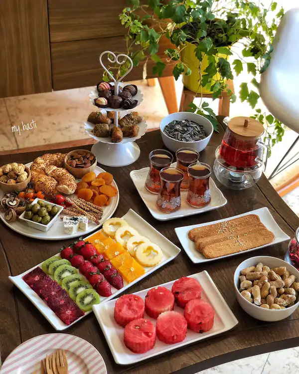 عکس میز عصرانه