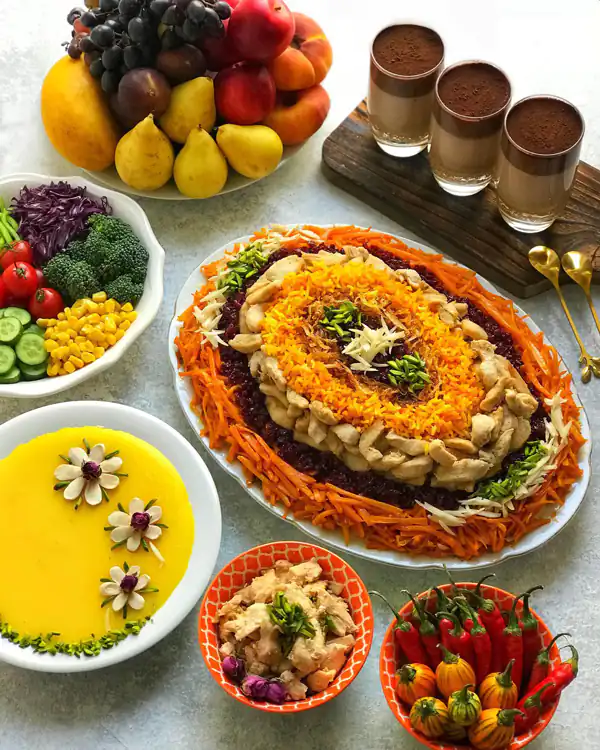 چیدن میز شام