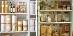 چیدمان حبوبات در کابینت های آشپزخانه + چیدمان ادویه و حبوبات