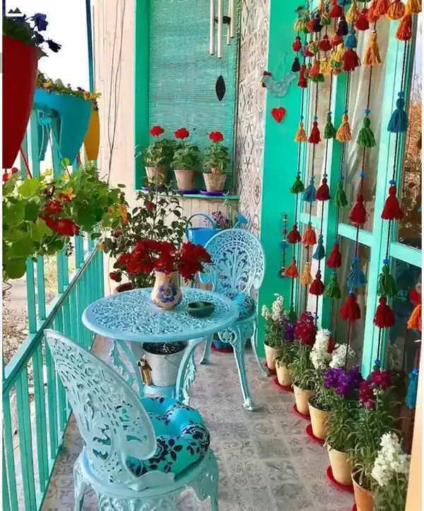 چیدمان تراس آپارتمان